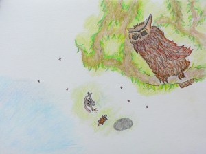 Turtles Birthday Surprise, Illustration for Children's Book, Copyright 2014 Nancy Jane Lang, All rights reserved.