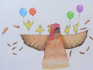 Turtles Birthday Surprise, Illustration for Children's Book, Copyright 2014 Nancy Jane Lang, All rights reserved.